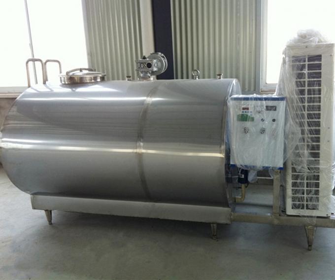 容易な横のミルク冷却タンクは冷却装置空気圧縮機によって作動します