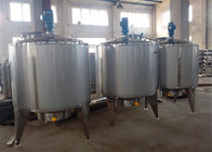 2000L Stainless Steel Mixing Tanks Double Jacketed Wall Buffer Insulation