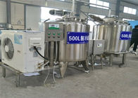中国 縦の横のミルク冷却タンク500Lステンレス鋼の物質的な容易作動します 会社