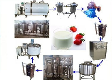中国 UHTのミルクのプロセス用機器、低温殺菌されたミルクの加工ライン500L1000L 2000L 工場